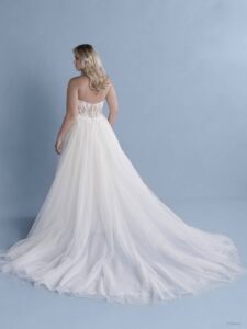 aurora wedding dress, strapless wedding dress, sparkly wedding dress
