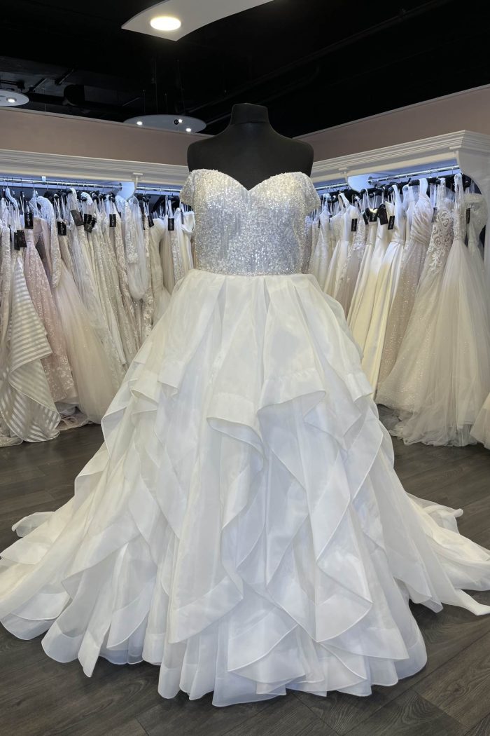 ariel wedding dress, disney princess wedding dress, discounted wedding dress, money off wedding dress, wedding dress sale